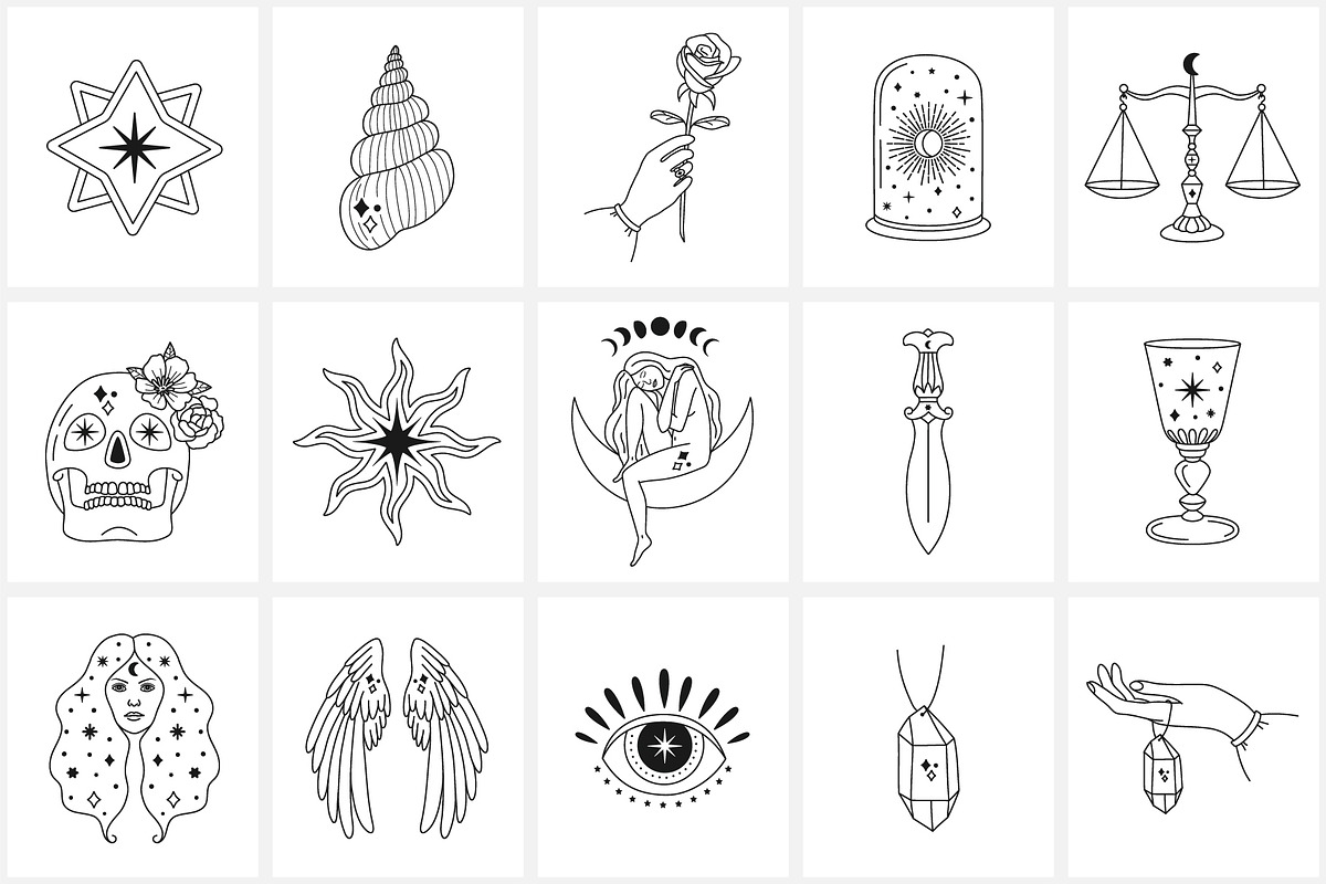 Magic Icon Set, an Outline Icon by NatalieArtShop (Photo 4 of 16)