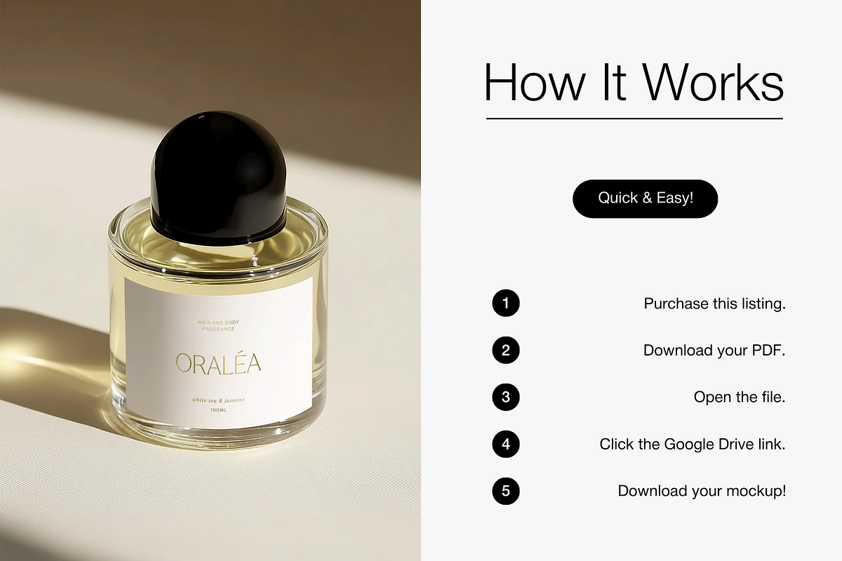 Premium Fragrance Bottle Mockup, a Packaging Mockup by Digital Asset Co (Photo 4 of 4)
