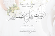 Claudya Script, a Script Font by Sikifonts (Thumbnail 3 of 11)