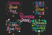 Procreate Lettering Brushes Bundle, a Brush Add-On by letteringbynica (Thumbnail 1 of 2)