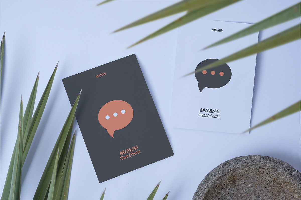 A6 Flyer / Postcard Mockup, a Print Template by Defa Visual (Photo 3 of 9)