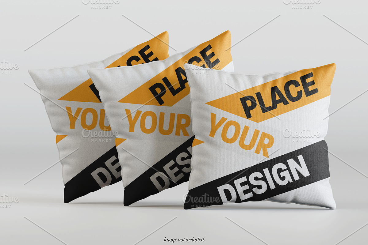 Square pillow mockup bundles, a Merchandise Mockup by Ambo Ampeng (Photo 29 of 32)