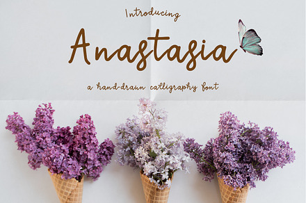 Anastasia a calligraphic font