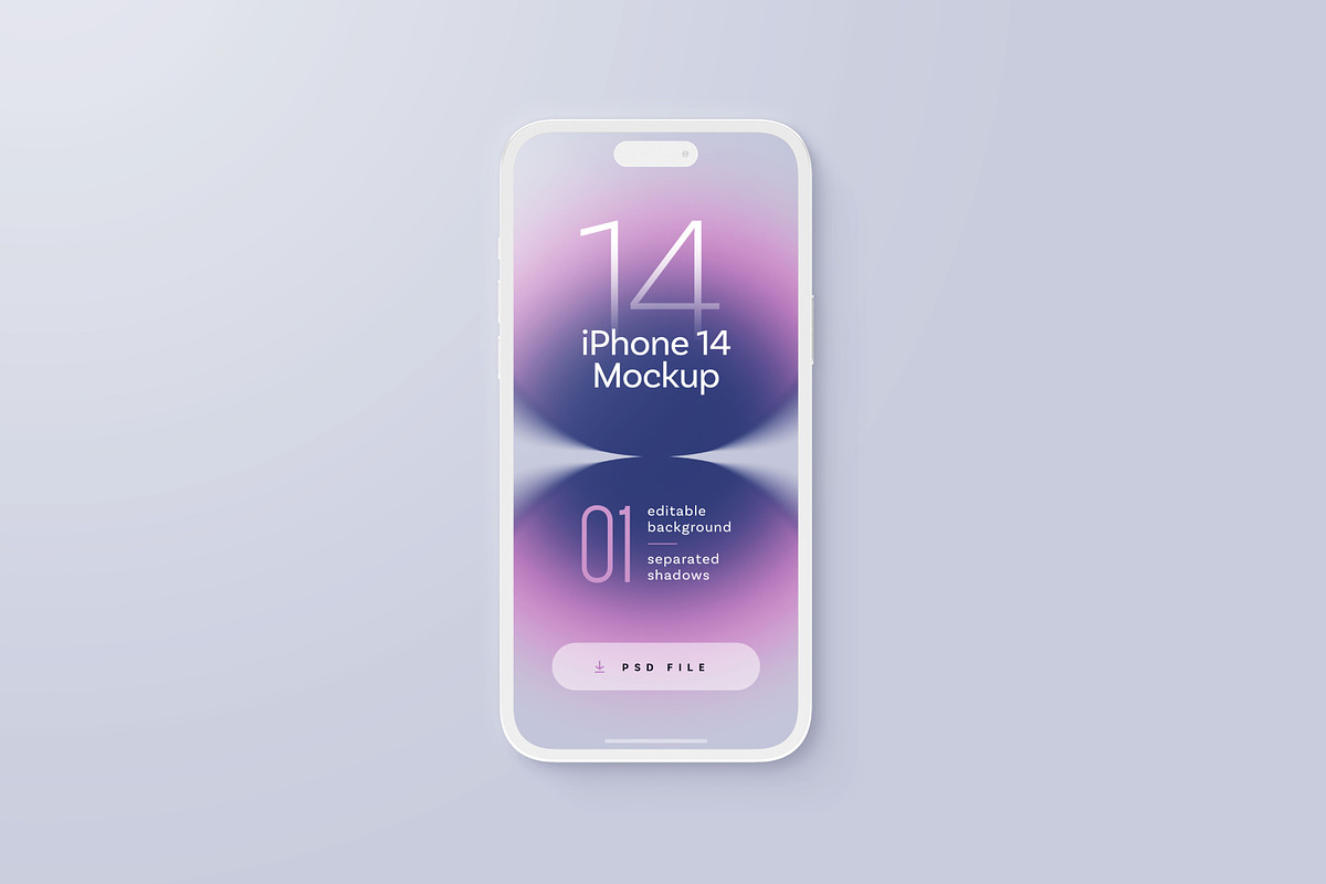 iPhone 14 Pro Clay Mockup Set, an iPhone Mockup by Deeplab (Photo 8 of 18)