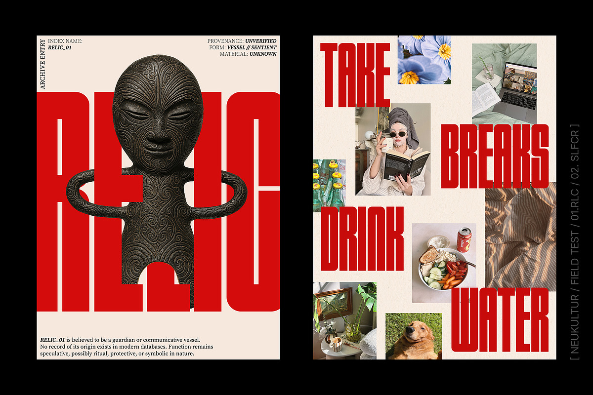 NEUKULTUR - Compressed Display Font, a Sans Serif Font by Dina Mae (Photo 2 of 11)