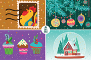 Christmas Illustrations Pack, a Decorative Illustration by Stella's Graphic Supply (Thumbnail 2 of 6)