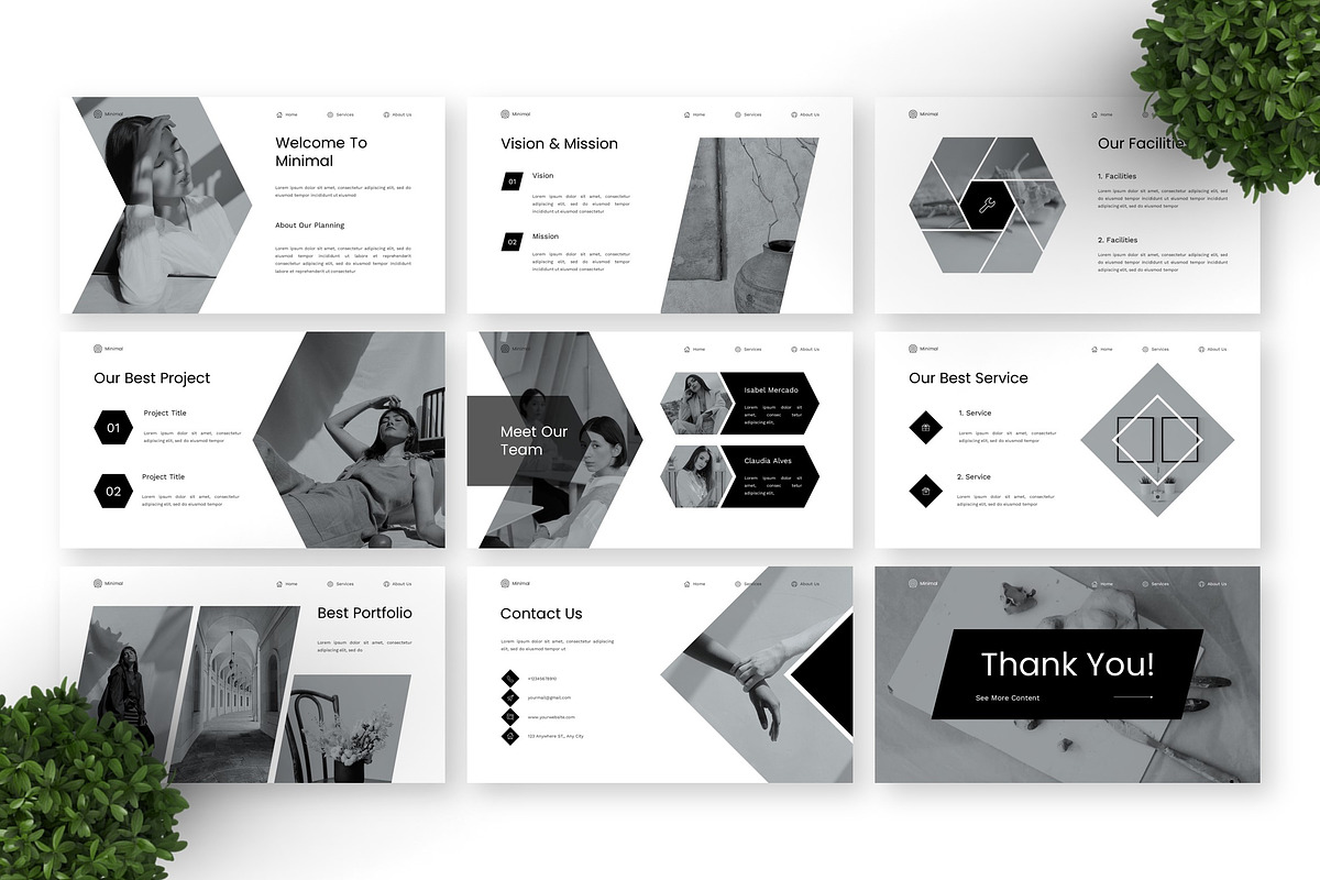 Minimal - Portfolio Google Slide, a Presentation Template by Deepslide Studio (Photo 4 of 4)