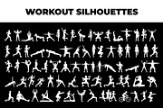 People Workout Vector Silhouette, an Object Graphic by nandinigraphics (Thumbnail 2 of 3)