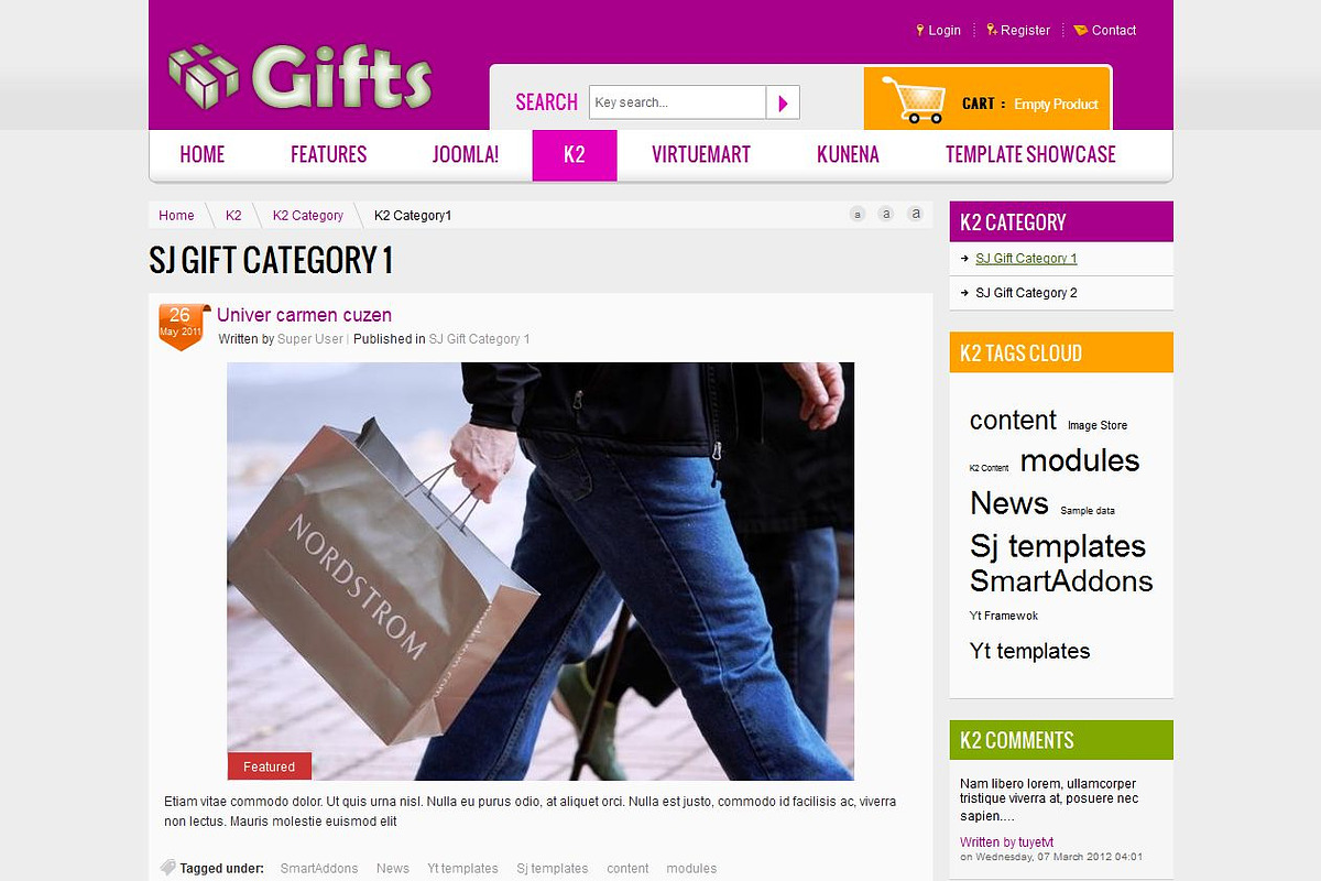 SJ Gifts - Shopping cart template, a Websites & App Template by YouTech (Photo 4 of 5)