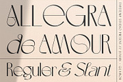 Allegra de Amour - Display, a Sans Serif Font by Typetemp Studio (Thumbnail 1 of 22)