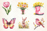 Simple Easter & Spring Clipart, an Illustration by CreationArt (Thumbnail 2 of 5)