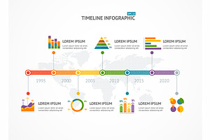 Timeline Infographic. Vector