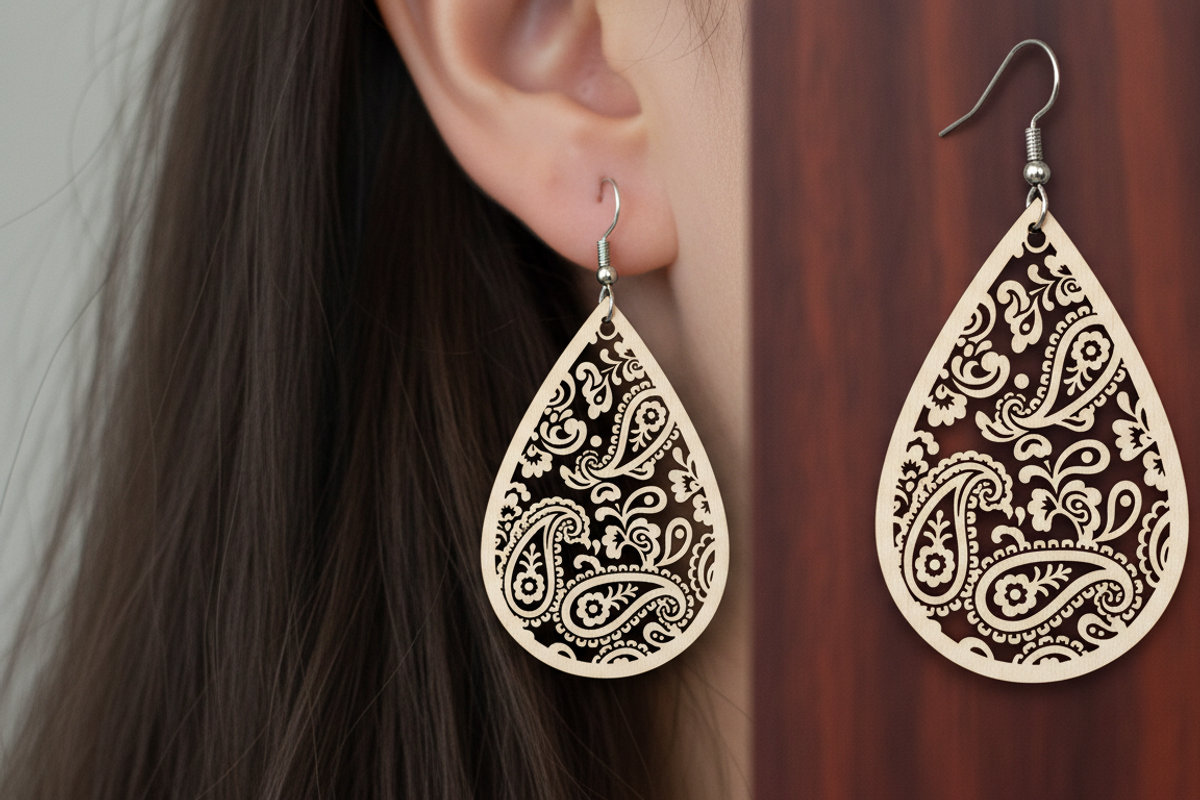 Beautiful elegant wooden laser cut, an Object Graphic by Designer_Momina (Photo 5 of 5)