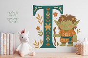 Folk Art: Fairy Tale Kids Alphabet, an Illustration by Astra Menta (Thumbnail 6 of 9)