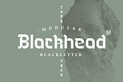 Blackhead Typeface | Font, a Blackletter Font by Headfonts (Thumbnail 1 of 8)