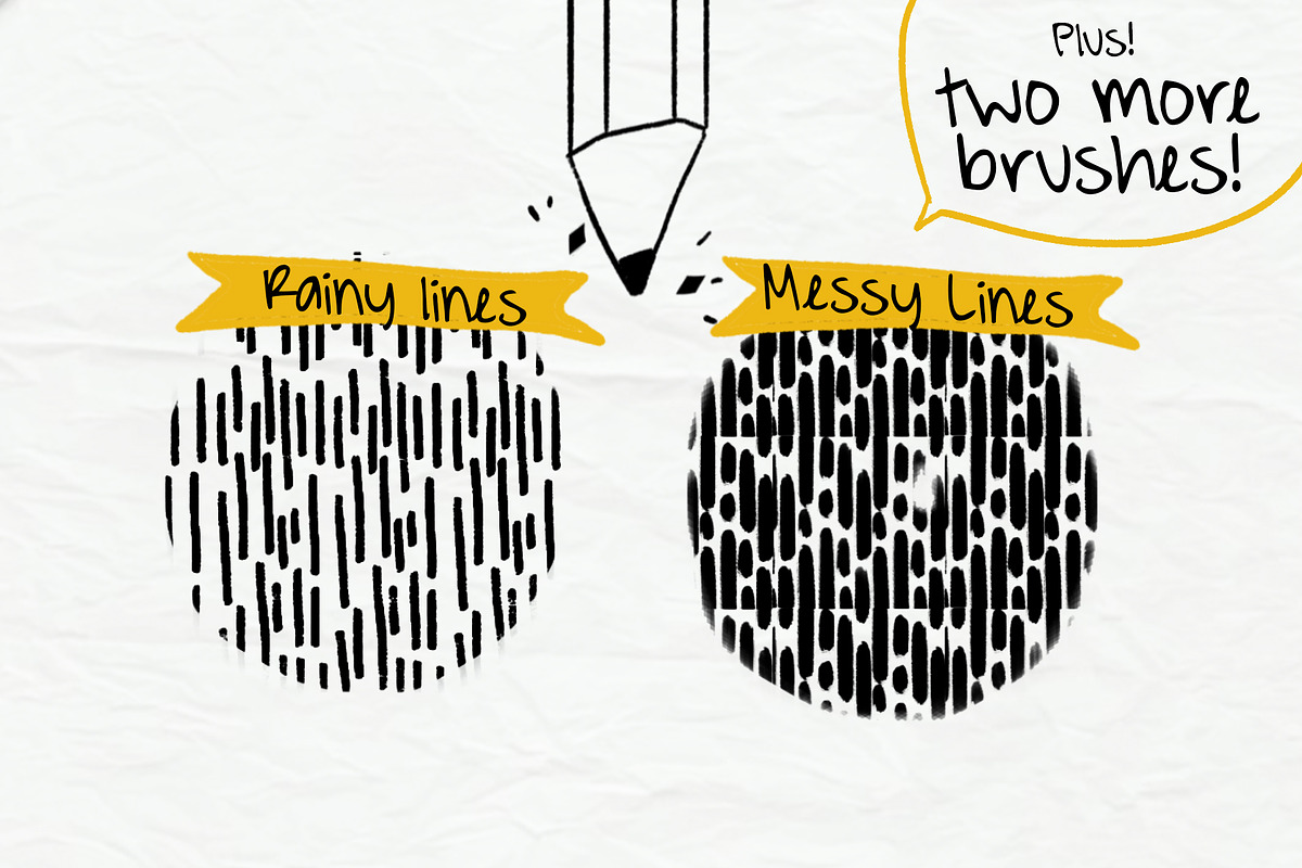Handmade Brush Pattern - Procreate, a Brush Add-On by Eliza Moreno Illustration (Photo 4 of 5)