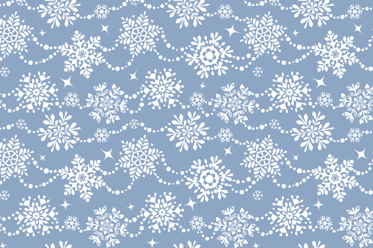 Seamless pattern with snowflakes, a Pattern Graphic by JulianArt (Photo 7 of 7)