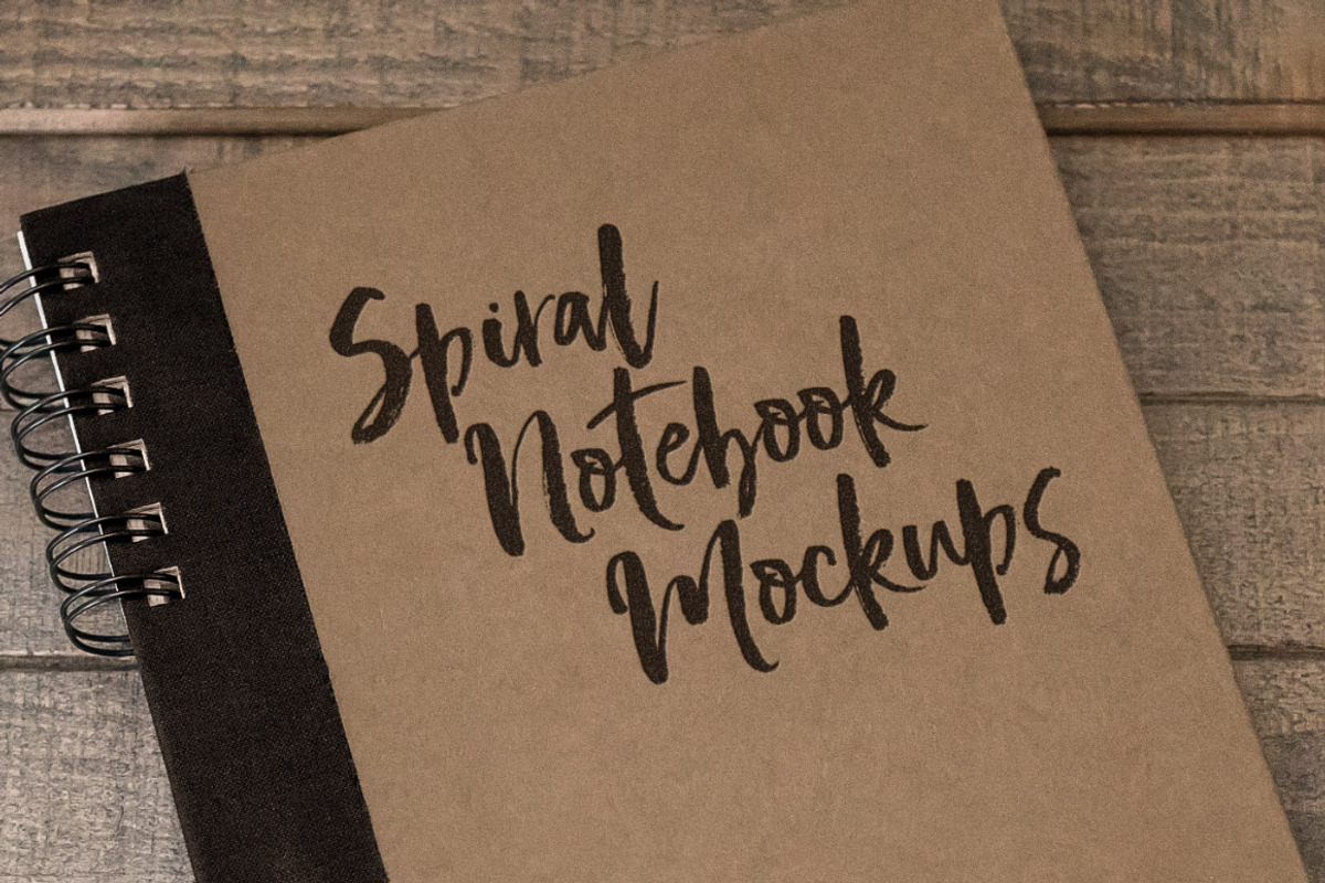 Spiral Notebook Mockups Volume 1, a Print Template by Design Panoply (Photo 1 of 5)