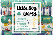 Little boy's world - kids bundle, an Illustration by RevolutionizZed (Thumbnail 1 of 13)