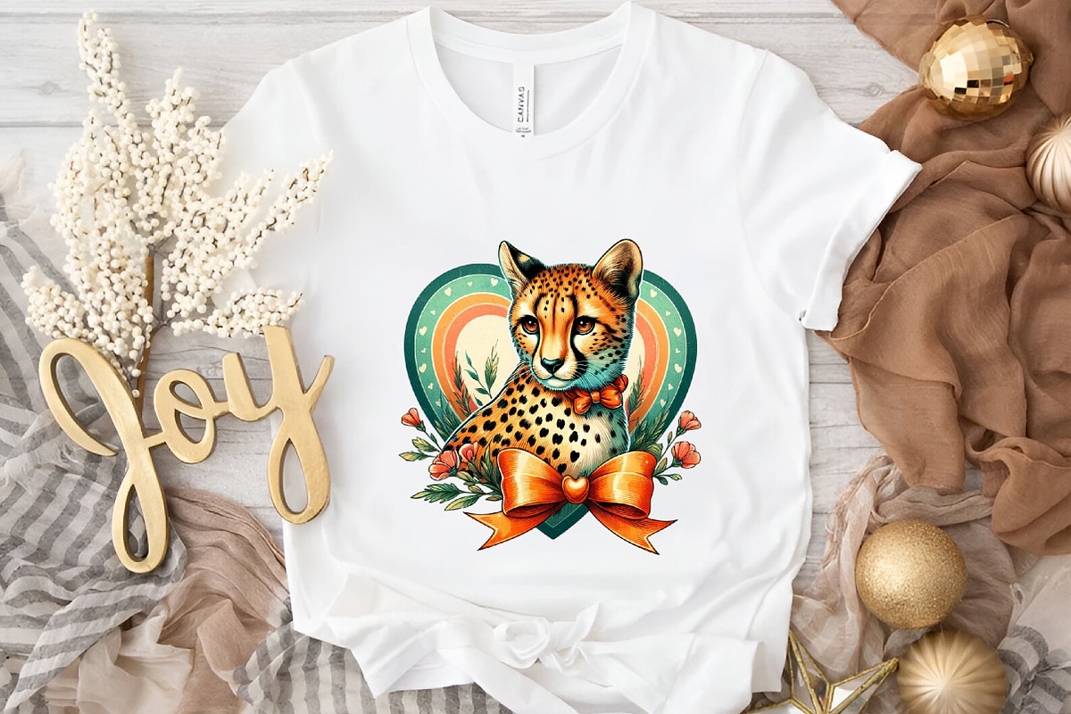 Valentine's Cheetah Clipart, an Illustration by DreamArtGraphic (Photo 4 of 6)