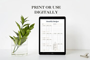 Budget Planner, a Stationery Template by DesignDevisers (Thumbnail 6 of 9)