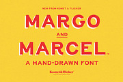 Margo and Marcel - A Hand-Drawn Font, a Sans Serif Font by Komet & Flicker (Thumbnail 1 of 15)