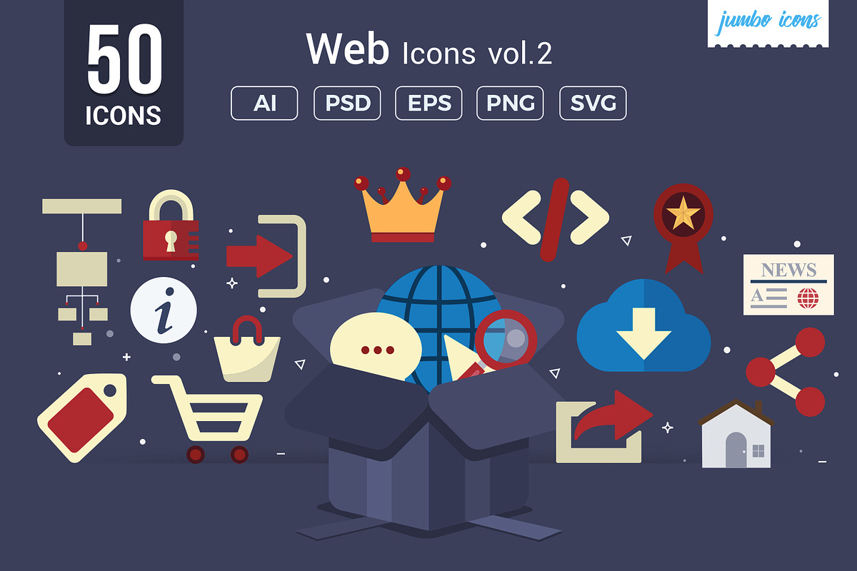 Web icons Vector Pack V2, a Solid Icon by Jumbo Icons (Photo 1 of 5)