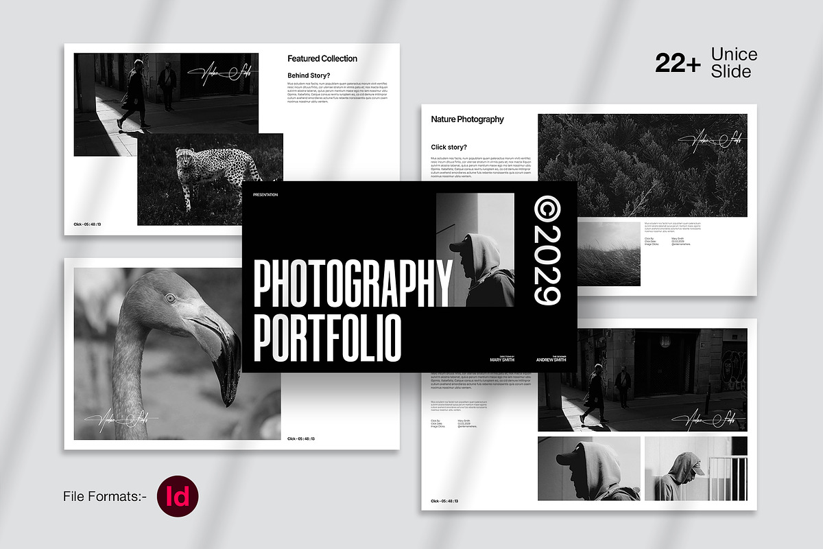 Photographer Portfolio Presentation, a Presentation Template by Oriofix (Photo 1 of 11)