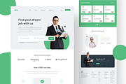 Job Finder Website Homepage, a Landing Page Template by SLAB! Design (Thumbnail 2 of 3)