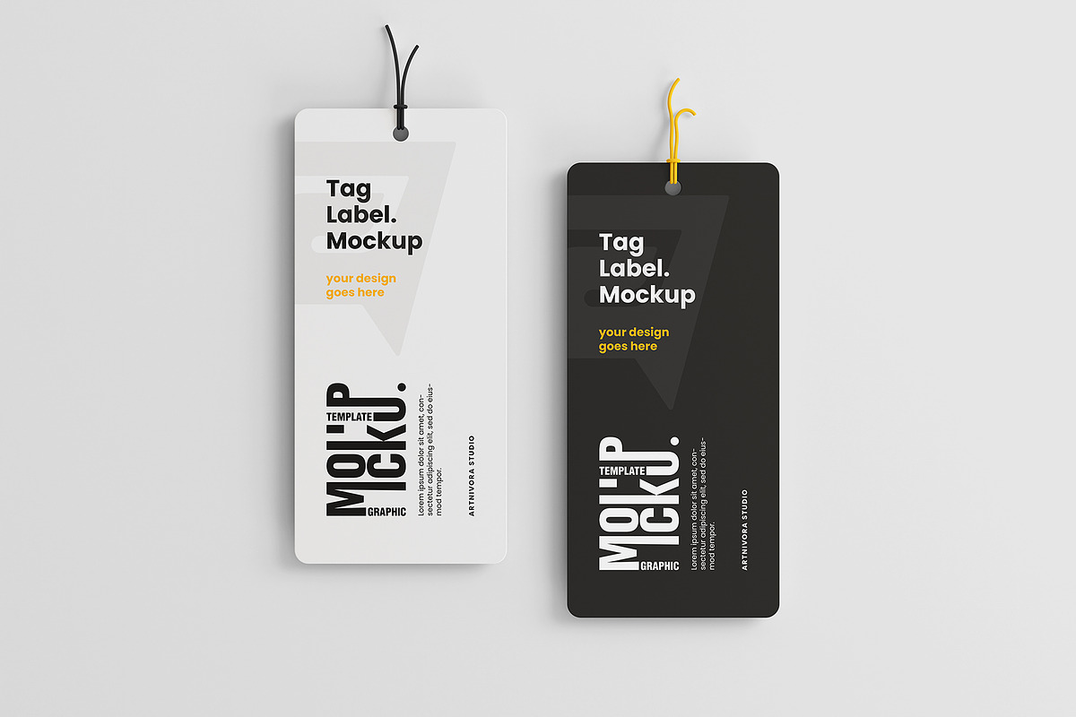 Tag Label Mockup 1, a Packaging Mockup by Artnivora.Std (Photo 2 of 4)