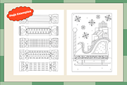 Colorful and Bright Coloring Pages, an Illustration by portice_studio (Thumbnail 3 of 5)
