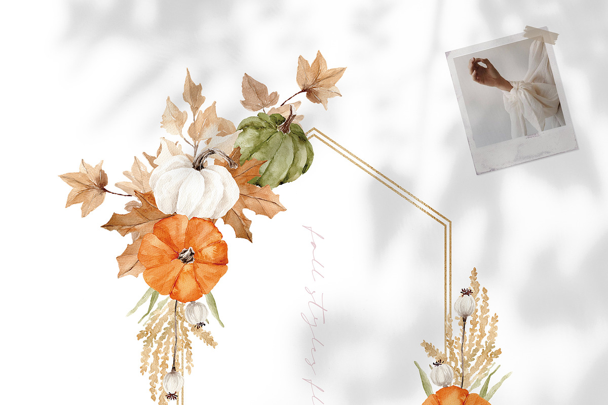 Watercolor Clipart - COZY Halloween, a Decorative Illustration by Beigetime (Photo 7 of 19)