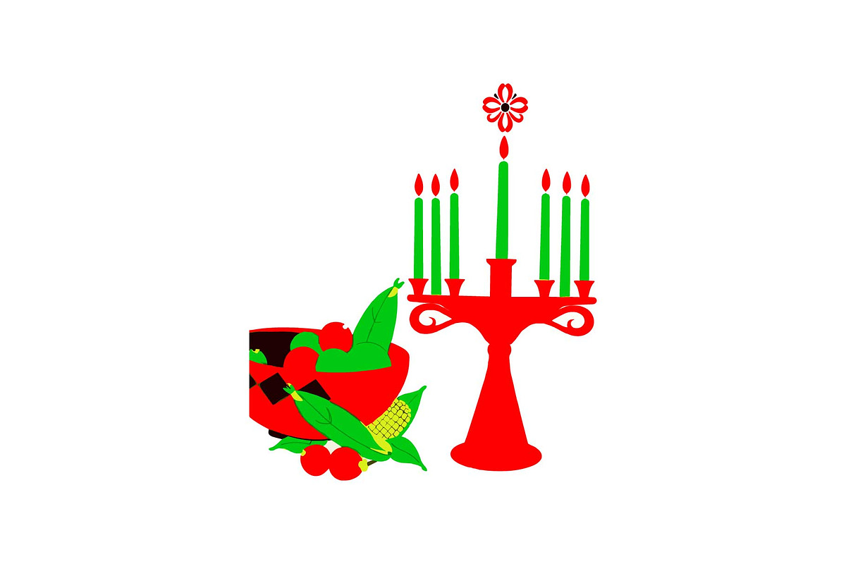 Kwanzaa Candle Holder Vector Set, an Object Graphic by Designs_River (Photo 2 of 16)