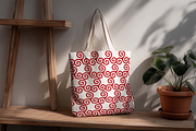 Seamless Pattern Red Spirals, a Pattern Graphic by Viktorijareut (Thumbnail 2 of 5)