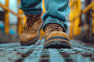 Construction site manager in worker, an Industrial Photo by MistyDay