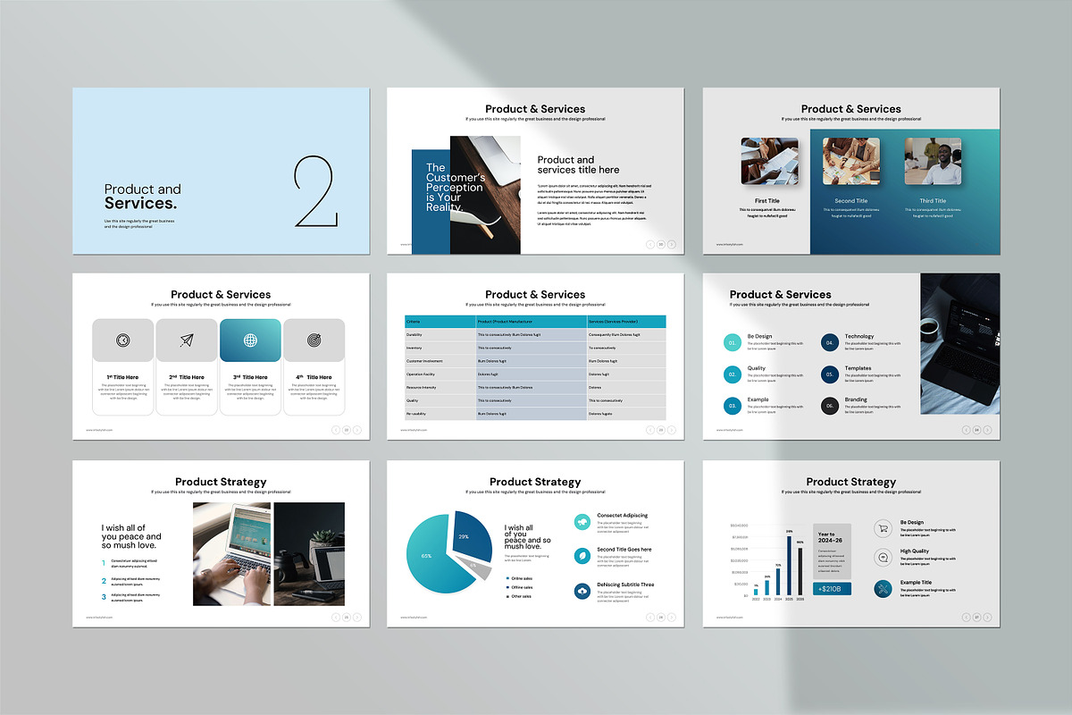 Business Plan PowerPoint Template, a Presentation Template by creathrivestudio (Photo 9 of 30)
