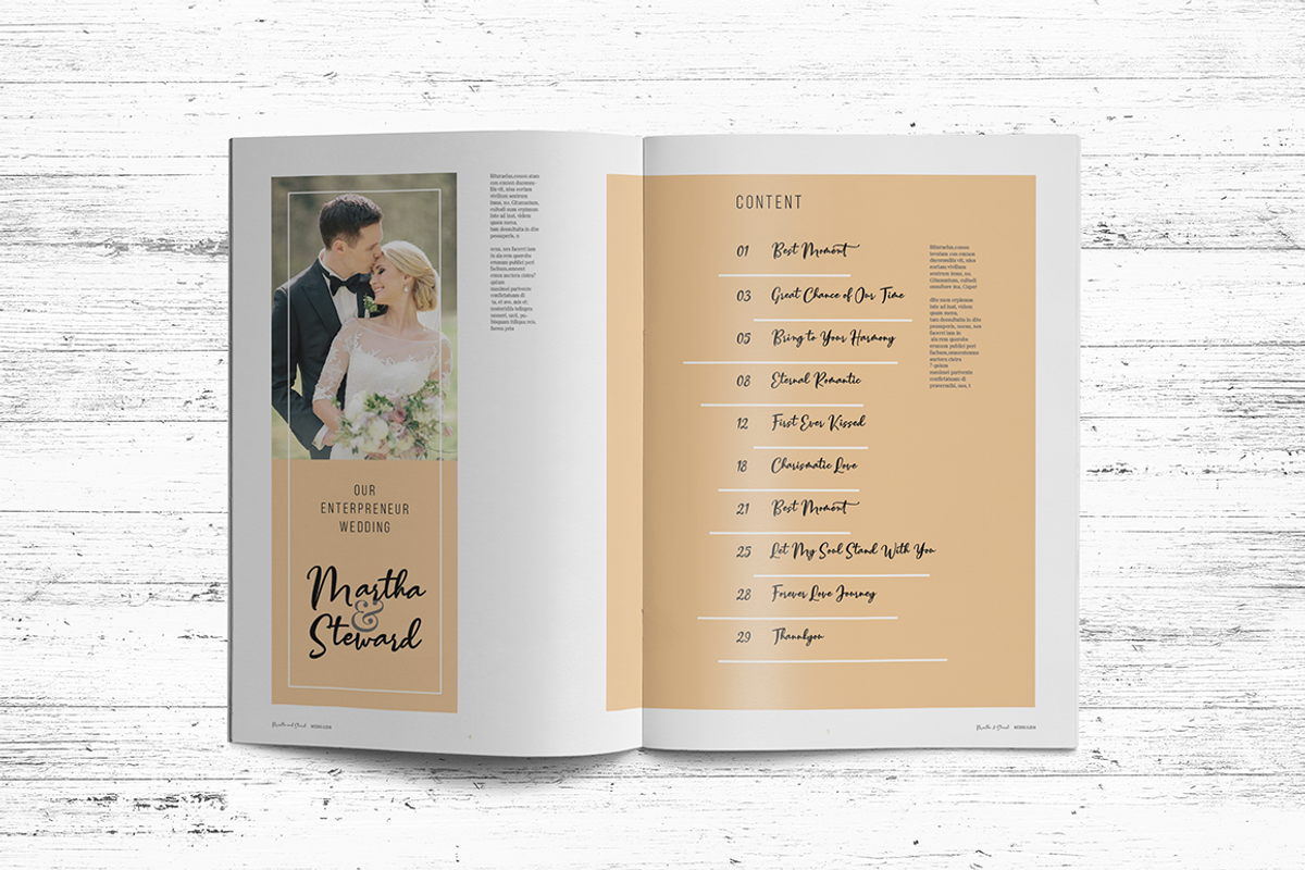 Wedding Album Template, a Magazine Template by spidergraph (Photo 3 of 16)