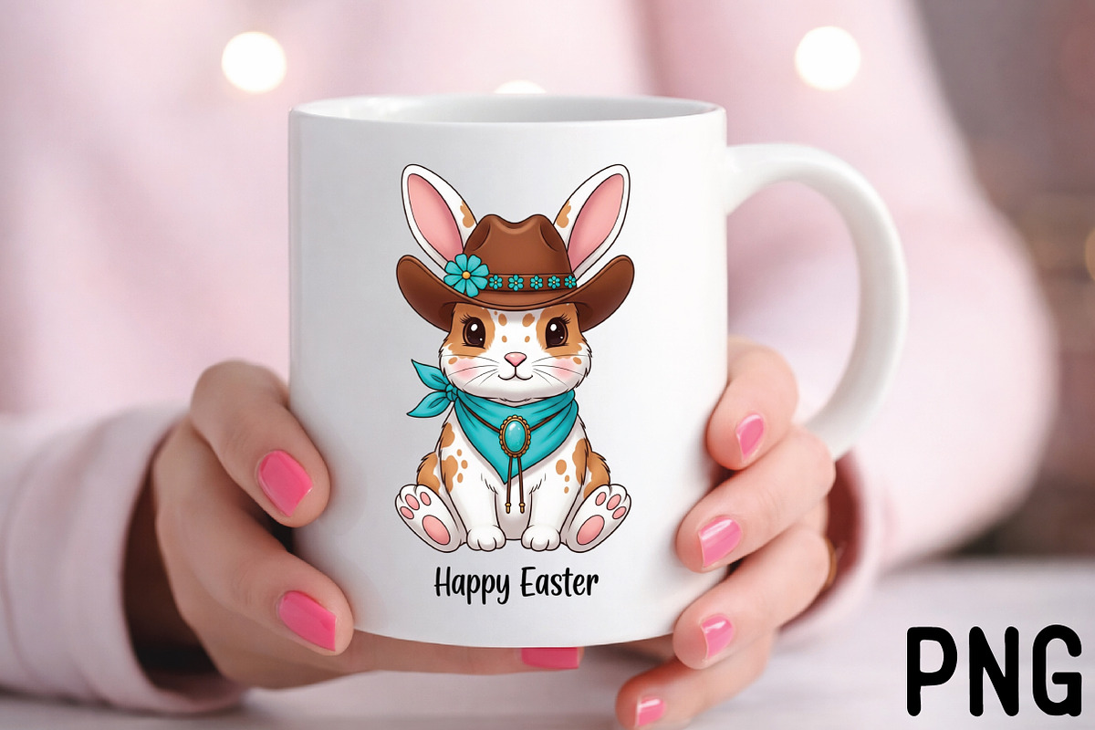 Happy Easter Bunny Sublimation, an Illustration by Black Bird Studio (Photo 3 of 3)