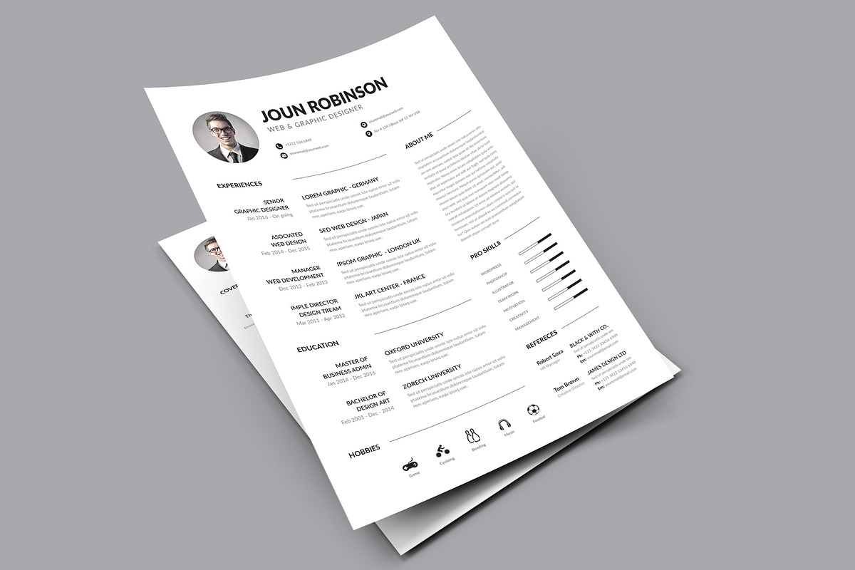 Clean Resume, a Resume Template by Pxl_graphic (Photo 3 of 5)