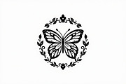 Butterfly Laurel Wreath Bundle, an Illustration by Designs_River (Thumbnail 7 of 7)