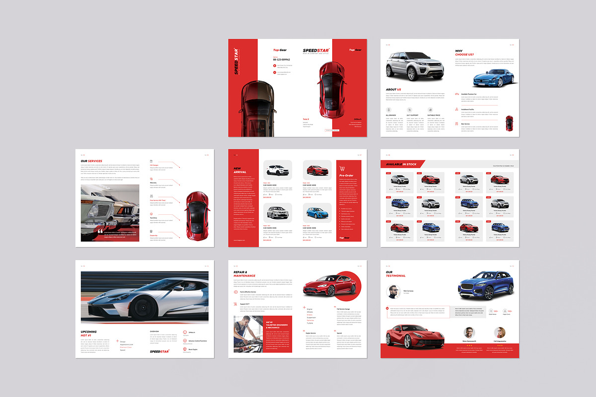 Car Brochure + Powerpoint Template, a Brochure Template by Orcshape Studio (Photo 8 of 13)