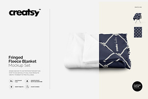 Fringed Blanket Mockup Set