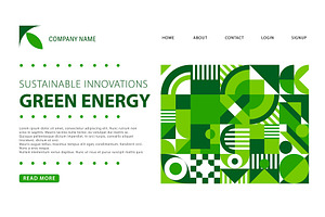 Company landing page with nature, an Illustration by Buch&Bee