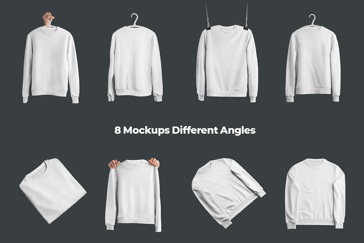 8 Mockups Isolated Sweatshirt, a Shirt Mockup by Grow Design Craft Studio (Photo 7 of 7)