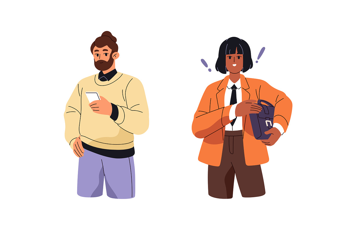 Happy business people, workers set, a Person Illustration by PaperTrident (Photo 5 of 5)