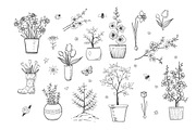 Garden sketches, an Illustration by Elina_Li (Thumbnail 2 of 15)