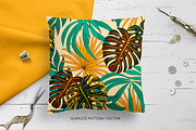 Tropical seamless patterns & leaves, a Pattern Graphic by EltaMaxArt (Thumbnail 3 of 12)