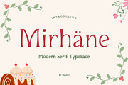 Mirhane - Modern Serif Typeface, a Serif Font by rudiSasori (Thumbnail 1 of 14)