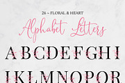 Floral & Heart Alphabet, an Illustration by Maggie Stilwell Design (Thumbnail 2 of 5)