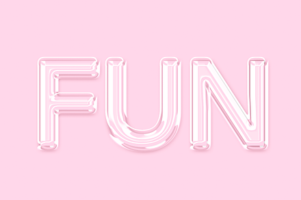 Glass Text Effect, a Texture Graphic by Xtrahive